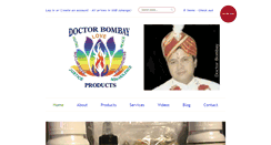 Desktop Screenshot of doctorbombayproducts.com