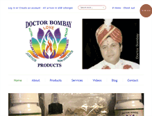 Tablet Screenshot of doctorbombayproducts.com